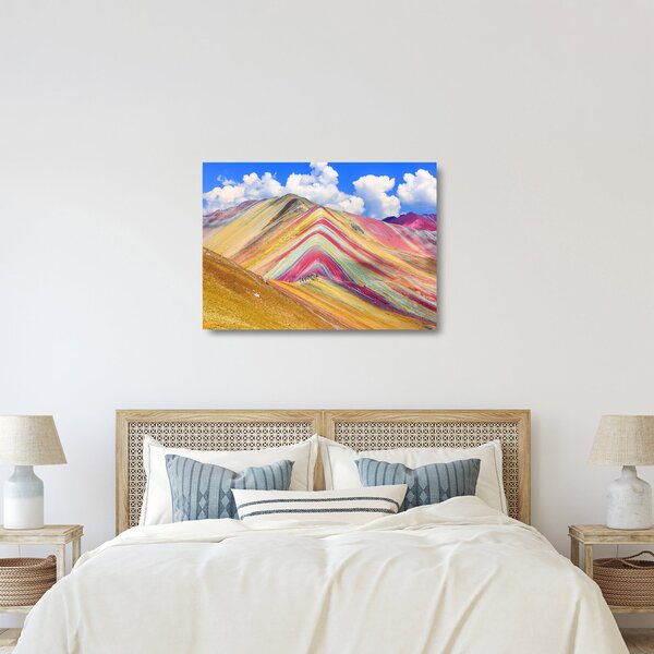 Staklena slika - Rainbow Mountain, Peru (70x50 cm)