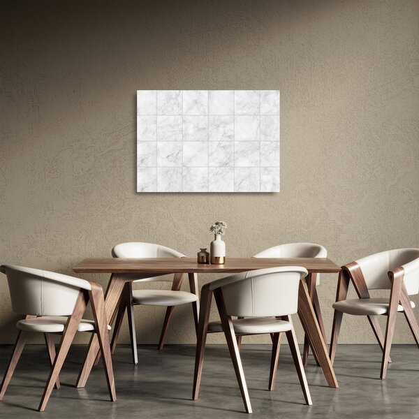 Staklena slika - Mramorne pločice (70x50 cm)