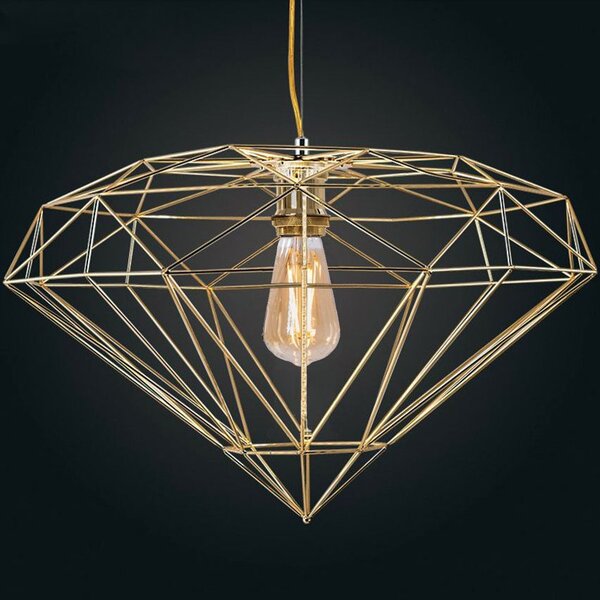 VISEĆA LAMPA DIAMOND METAL LOFT LIGHT GOLD APP562-1CP