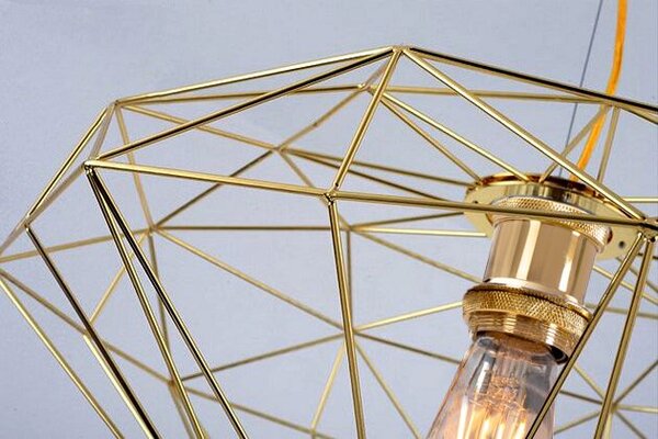 VISEĆA LAMPA DIAMOND METAL LOFT LIGHT GOLD APP562-1CP
