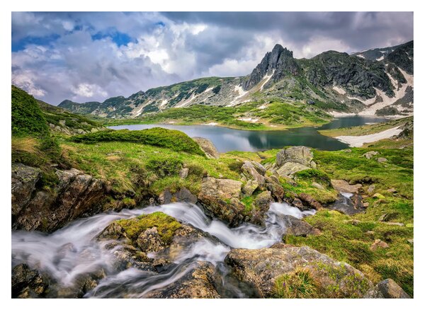 Staklena slika - Pogled na planinu Rila (70x50 cm)