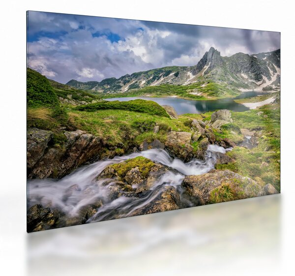 Staklena slika - Pogled na planinu Rila (70x50 cm)