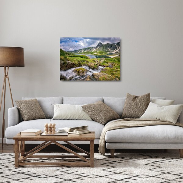 Staklena slika - Pogled na planinu Rila (70x50 cm)