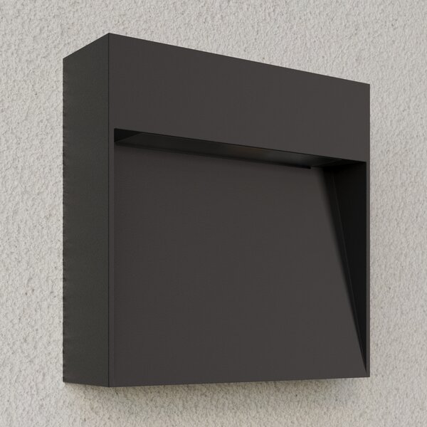 Vanjske Svjetiljka Lucande, Noreia, prigušiv, Crno, Balkon, Aluminij, Moderan