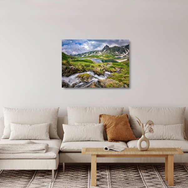 Staklena slika - Pogled na planinu Rila (70x50 cm)