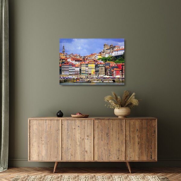 Staklena slika - Ribeira, Portugal (70x50 cm)