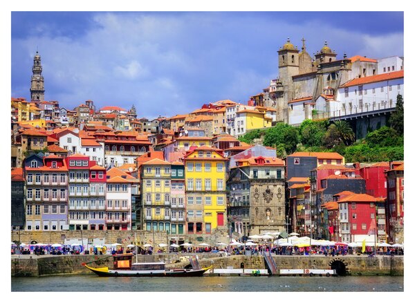 Staklena slika - Ribeira, Portugal (70x50 cm)