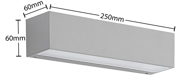 Vanjske Svjetiljka Lucande, Lengo, Metalik, Balkon, Aluminij, Moderan