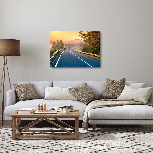 Staklena slika - Putovanje u svitanje (70x50 cm)