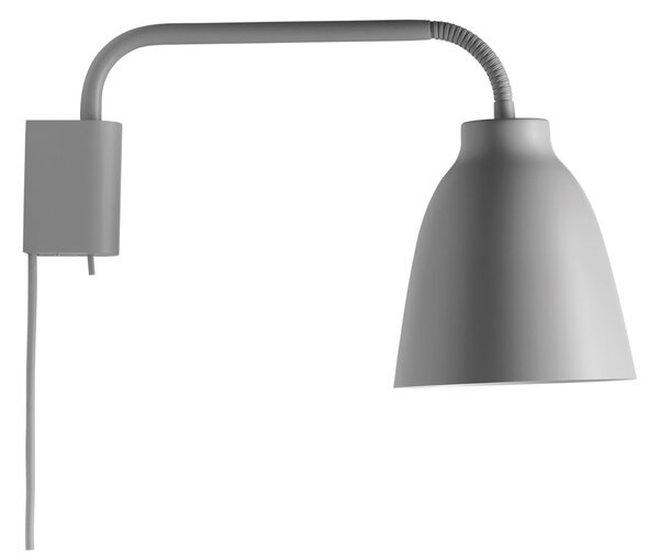 Zidne Svjetiljka FRITZ HANSEN, Caravaggio, prigušiv, Sivo, Dnevna soba, Metal, Dizajn
