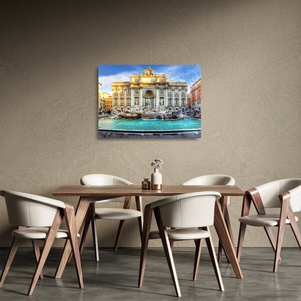 Staklena slika - fontana Trevi (70x50 cm)