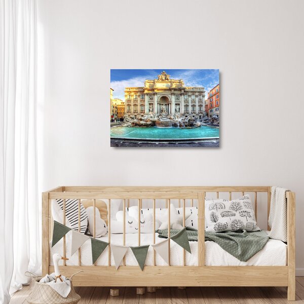 Staklena slika - fontana Trevi (70x50 cm)