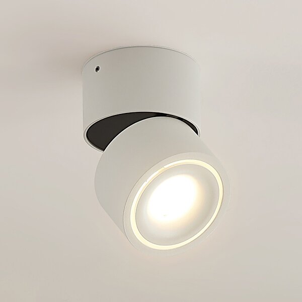 Arcchio LED stropni reflektor Rotari, bijela, 1 žarulja, 681 lm, prigušiva, Bijela, Područje hodnika, Aluminij