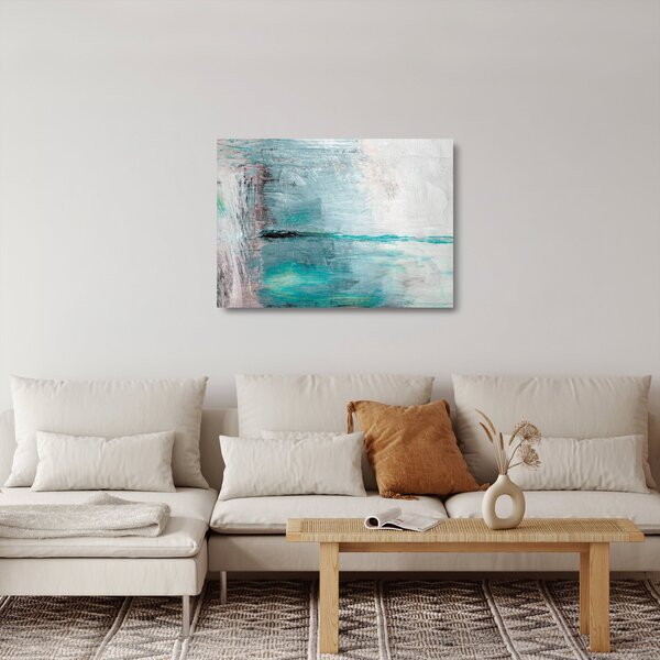 Staklena slika - Apstraktna uljana slika (70x50 cm)