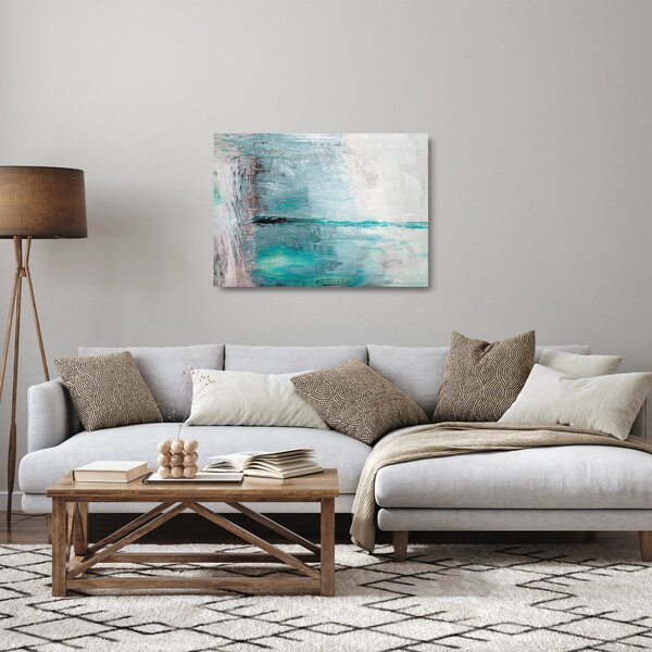 Staklena slika - Apstraktna uljana slika (70x50 cm)