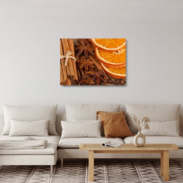 Staklena slika - Mirisni začini (70x50 cm)