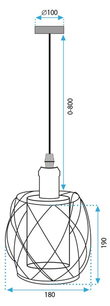 Lampa Viseća APP1129-1CP