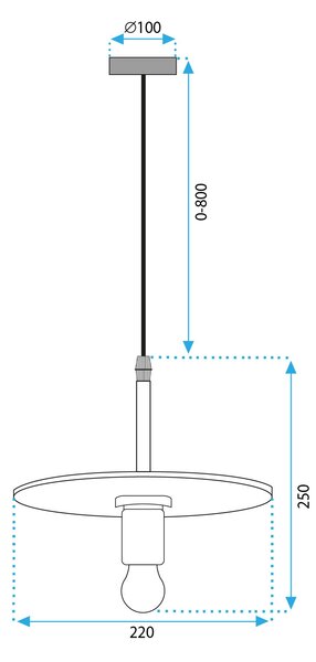 Lampa Viseća APP1181-1CP