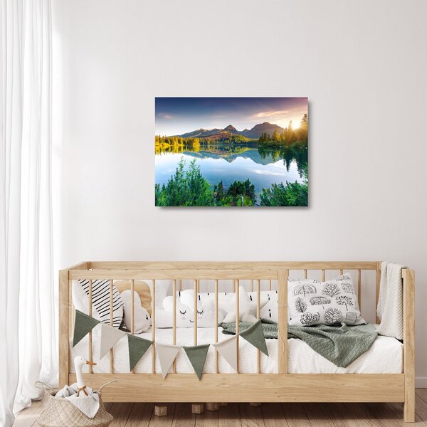 Staklena slika - jezero (70x50 cm)