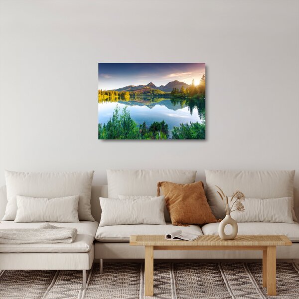 Staklena slika - jezero (70x50 cm)