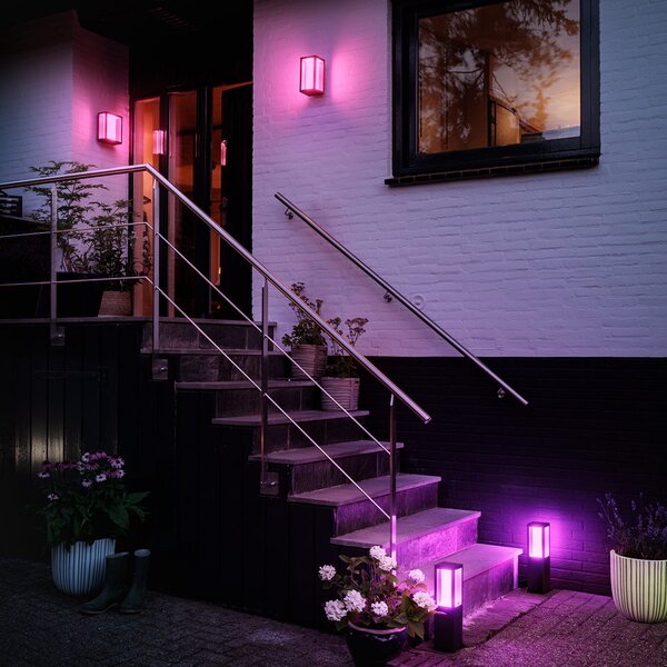 Vanjske Svjetiljka Philips Hue, Impress, prigušiv, Crno, Metal, Moderan