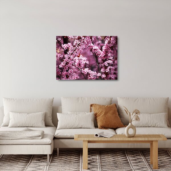 Staklena slika - Ružičasta sakura (70x50 cm)