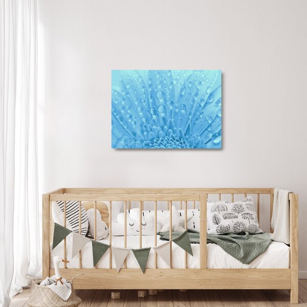 Staklena slika - Makro snimak cvijeta (70x50 cm)