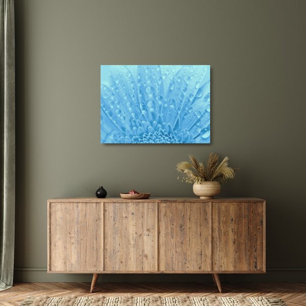 Staklena slika - Makro snimak cvijeta (70x50 cm)
