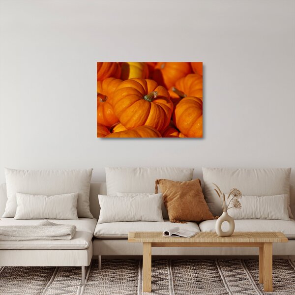 Staklena slika - Odlične bundeve (70x50 cm)