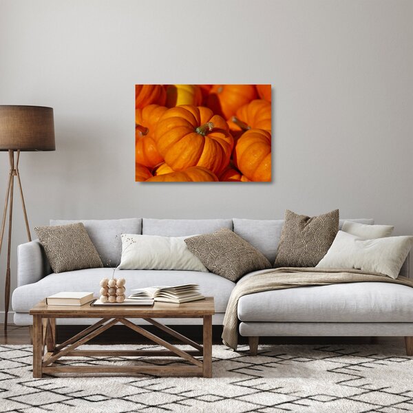 Staklena slika - Odlične bundeve (70x50 cm)