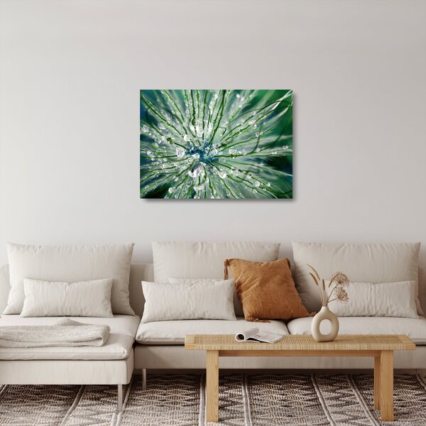 Staklena slika - Makro slika cvijeta (70x50 cm)