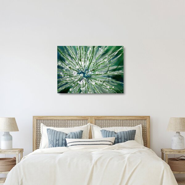 Staklena slika - Makro slika cvijeta (70x50 cm)