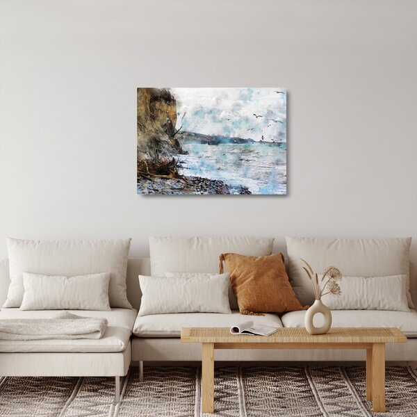 Staklena slika - Greben, akvarel (70x50 cm)