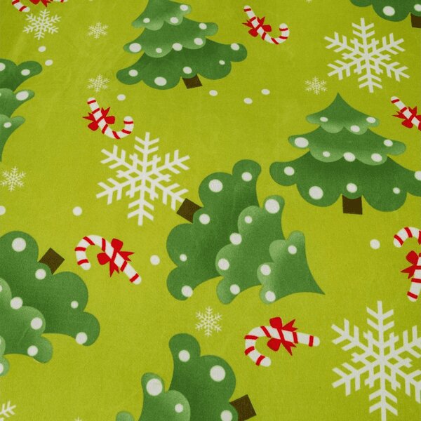 Posteljina od mikroflanela CHRISTMAS TREE zelena Dimenzije posteljine: 70 x 90 cm | 140 x 220 cm