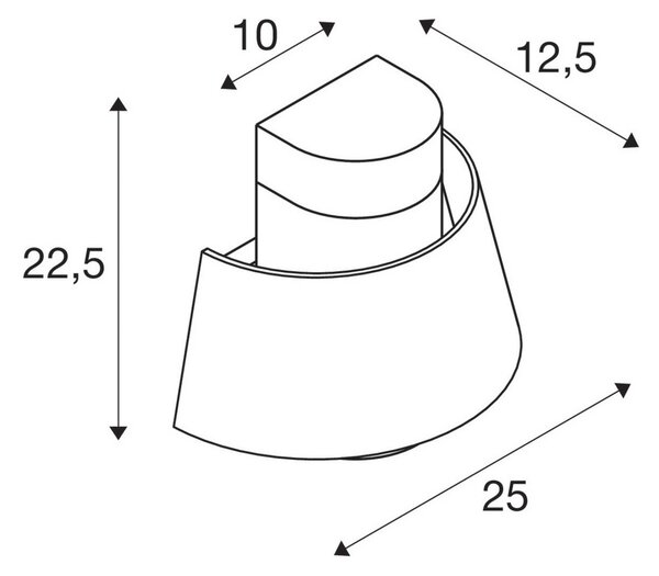 Vanjske Svjetiljka SLV, Photoni, prigušiv, Smeđa / hrđa, Terasa, Aluminij