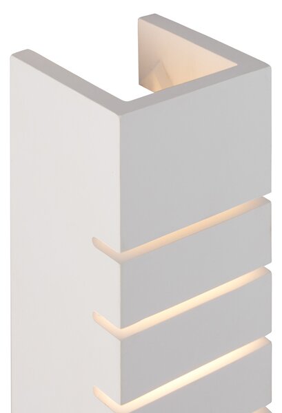Zidne Svjetiljka Nordlux, Lancio Square, prigušiv, Bijela, Područje hodnika, Gips / glina