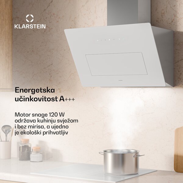 Klarstein SleekAir kuhinjska napa | A+++ | 717 m³/h | upravljanje dodirom | LED | 60 cm