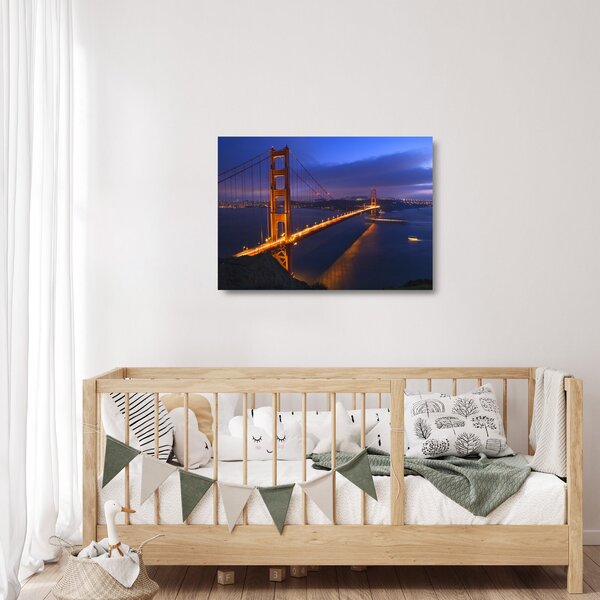 Staklena slika - Most Golden Gate (70x50 cm)