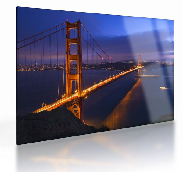 Staklena slika - Most Golden Gate (70x50 cm)