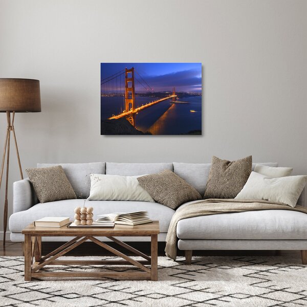 Staklena slika - Most Golden Gate (70x50 cm)