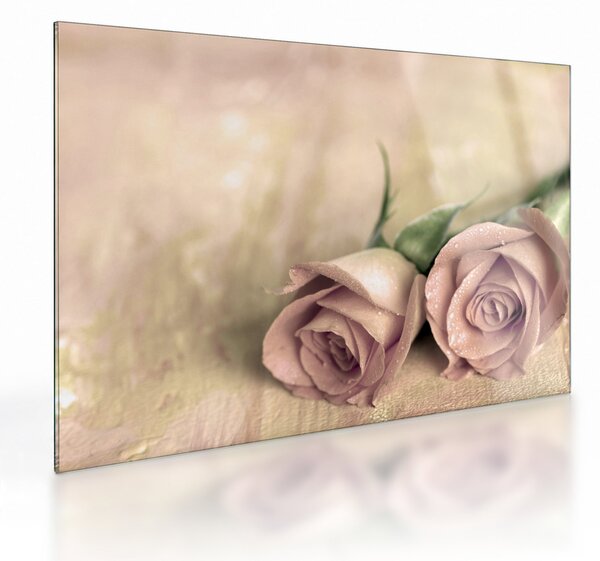 Staklena slika - Fine ruze (70x50 cm)