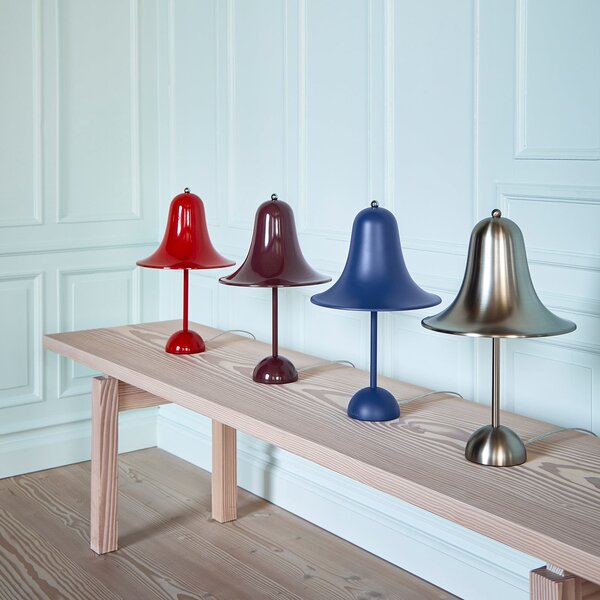 Stolne Lampa Verpan, Pantop, Plava, Dnevna soba, Metal, Dizajn