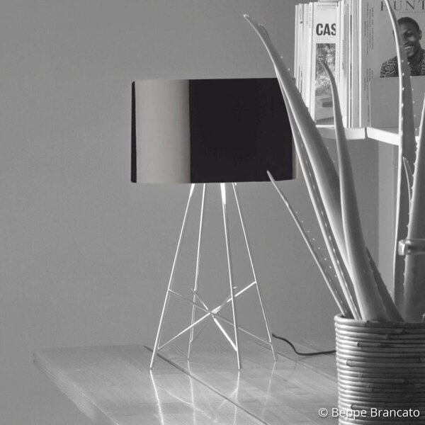 Stolne Lampa FLOS, RAY, prigušiv, Crno, Dnevna soba, Metal, Dizajn