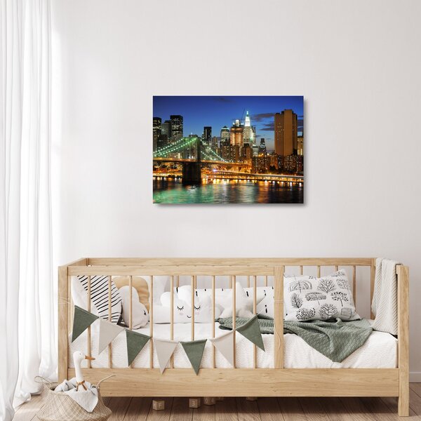 Staklena slika - Most s New Yorkom (70x50 cm)