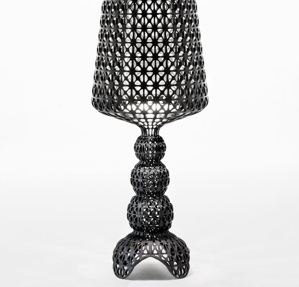 Stolne Lampa Kartell, Mini Kabuki, prigušiv, Crno, Dnevna soba, Plastika, Dizajn