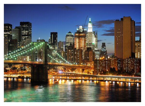 Staklena slika - Most s New Yorkom (70x50 cm)