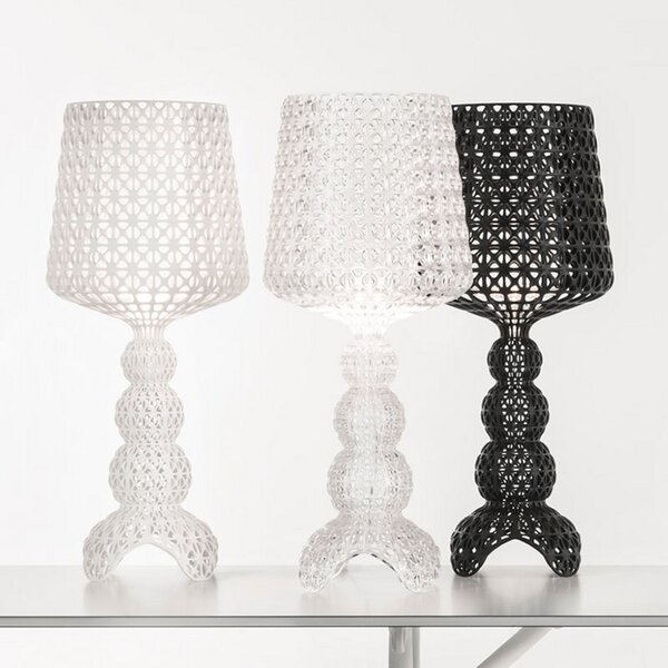 Stolne Lampa Kartell, Mini Kabuki, prigušiv, Crno, Dnevna soba, Plastika, Dizajn