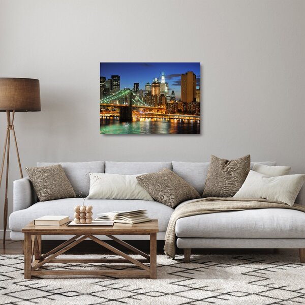 Staklena slika - Most s New Yorkom (70x50 cm)