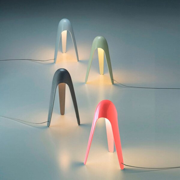 Stolne Lampa Martinelli Luce, Cyborg, Sivo, Dnevna soba, Metal, Dizajn