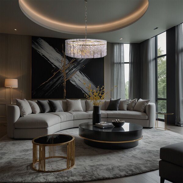 Visilica s kristalima APP1779-CP 60CM Gold